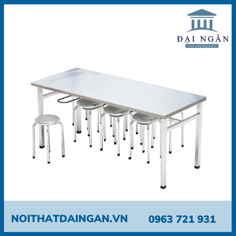 Bàn ăn công nghiệp inox mẫu DN045 chất lượng cao