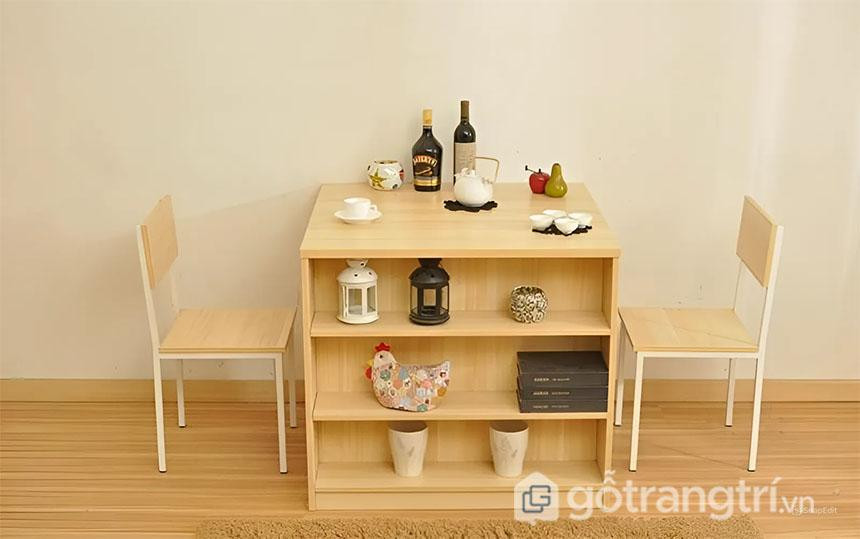 Bàn ăn hiện đại bằng gỗ MDF chống ẩm, bền bỉ