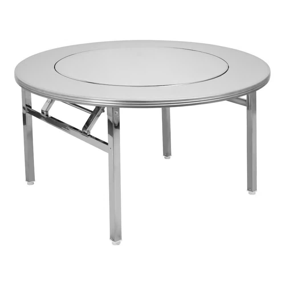 bàn ăn inox tròn xoay bền đẹp