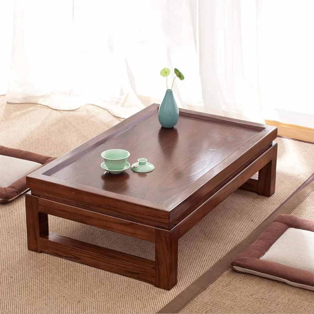 Bàn ăn ngồi bệt thiết kế đơn giản, lịch sự và trang nhã