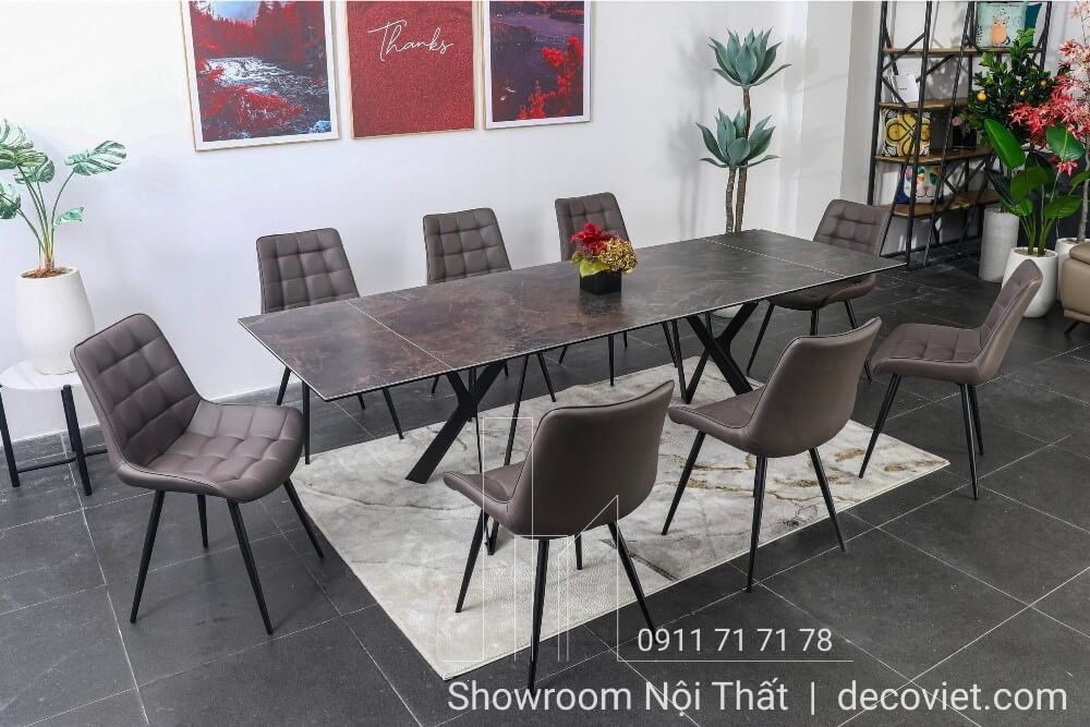 Bàn Ăn Thông Minh Mặt Đá Nhập Khẩu 1342S
