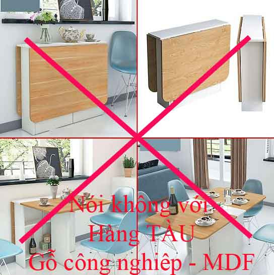 Bàn ăn xếp gọn TPHCM thiết kế tối giản, tiện nghi