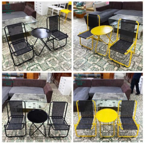 Bàn ghế cafe giá rẻ phong cách cóc hiện đại, mới 99%