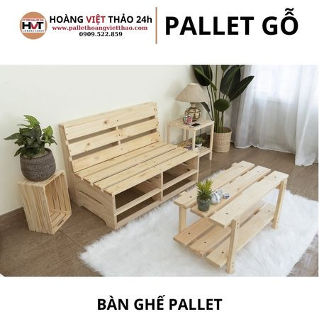 Bàn ghế pallet đẹp cho không gian nhà hàng, quán cà phê độc đáo