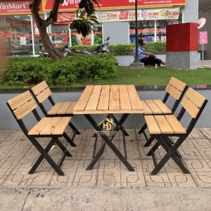 Bàn ghế sắt hiện đại cho quán ăn