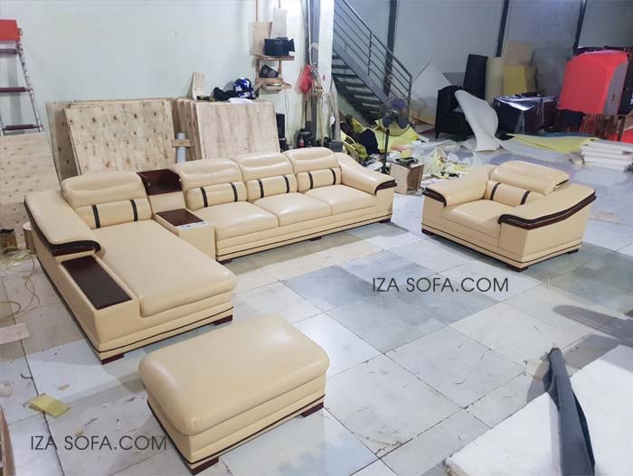 Bàn ghế sofa da góc chữ L đẹp