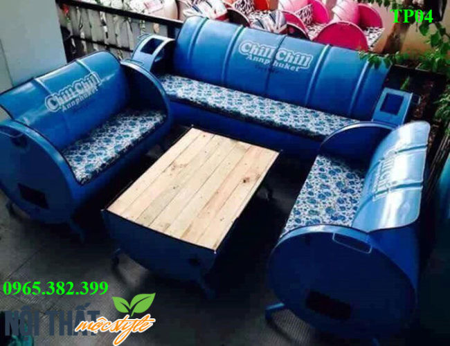 Bàn ghế tự chế đẹp cho quán cà phê TP04