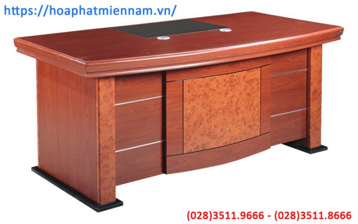 Bàn giám đốc 1600x800x750 DT1680H35 sơn PU cao cấp