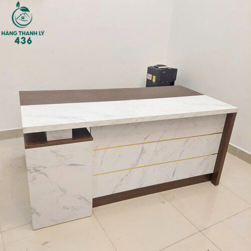 Bàn giám đốc cũ thiết kế giả vân đá hiện đại thanh lý