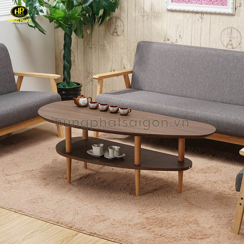 Bàn gỗ mini đẹp 2 tầng đa năng