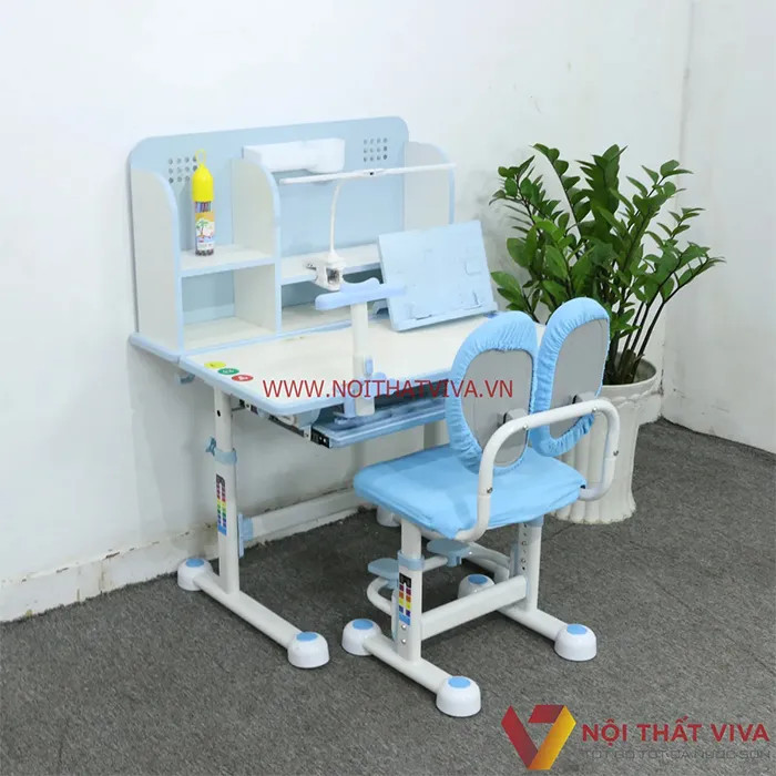 Bàn học gỗ công nghiệp thông minh chống gù lưng