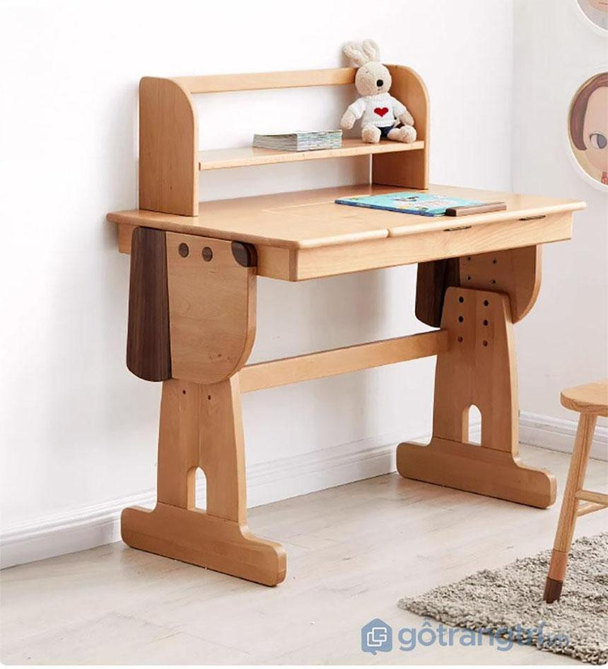 Bàn học gỗ kết hợp kim loại
