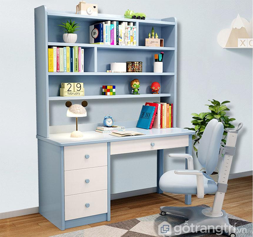 Bàn học liền giá sách với màu sắc tươi tắn, hiện đại tại Đà Nẵng