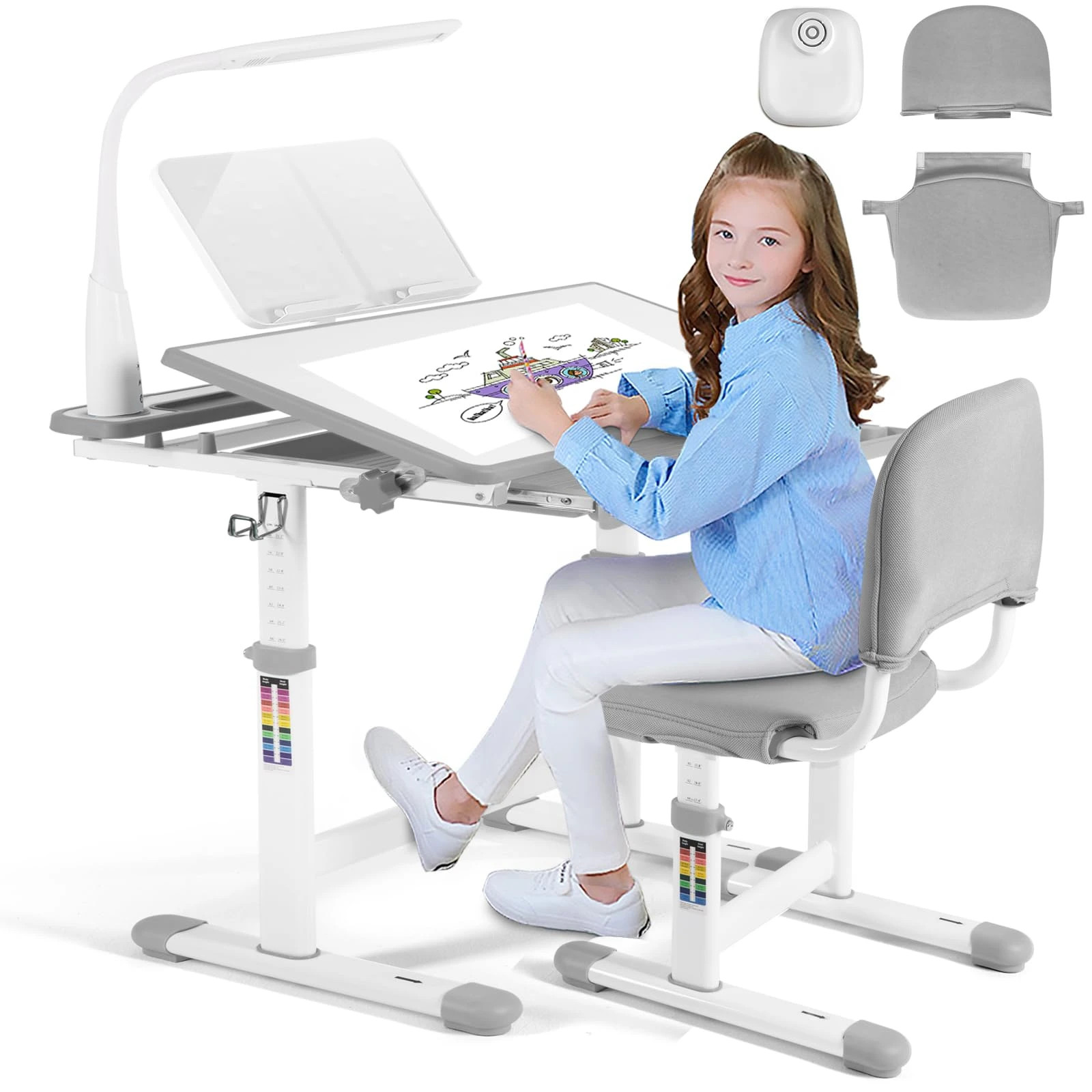 Bàn học sinh cấp 1 với các tính năng thông minh và tiện ích