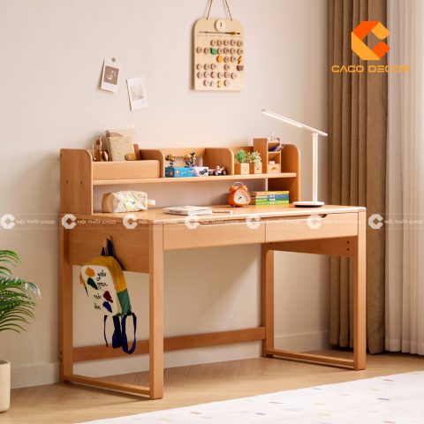 Bàn học sinh cấp 2 tại nhà thiết kế hiện đại