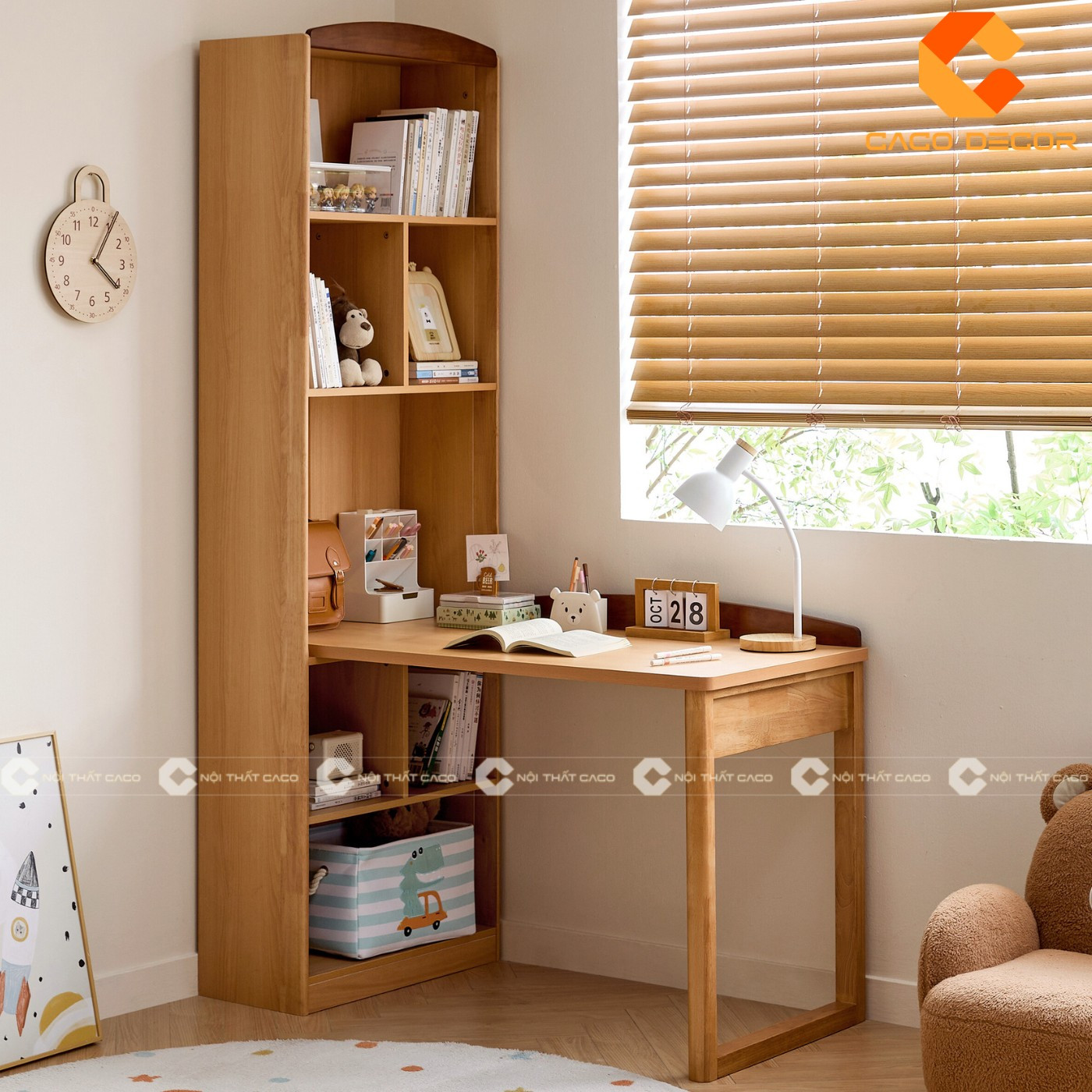 Bàn học sinh cấp 2 tại nhà thông minh điều chỉnh được