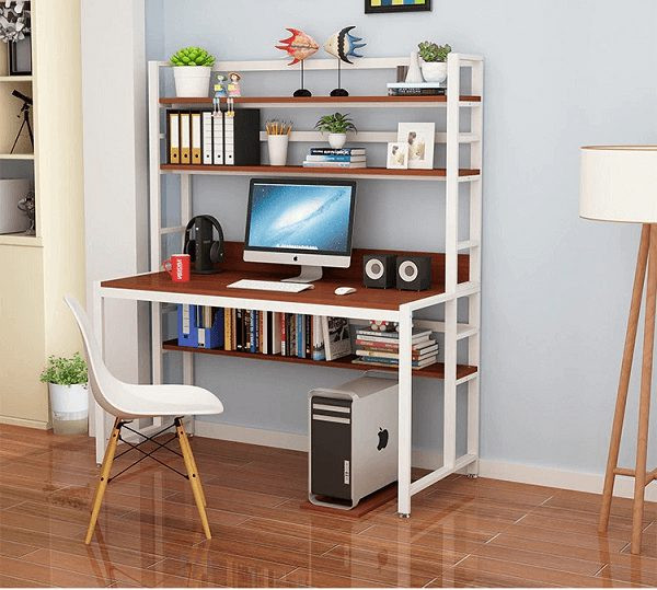 Bàn học sinh chân sắt giá rẻ kết hợp mặt gỗ hiện đại