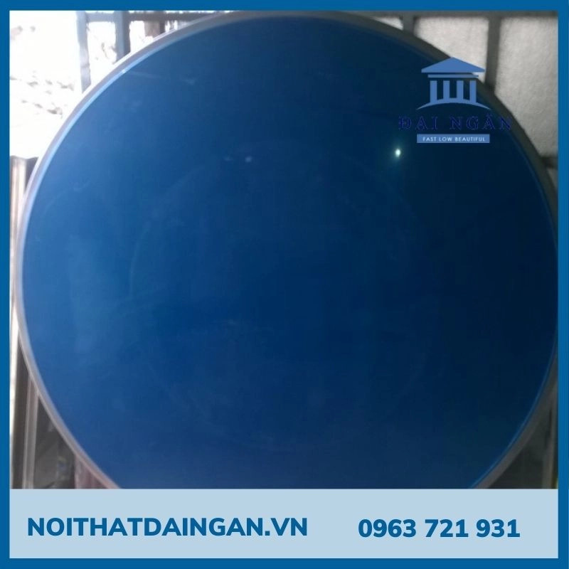 Bàn inox tròn 304 1m4 chân rời