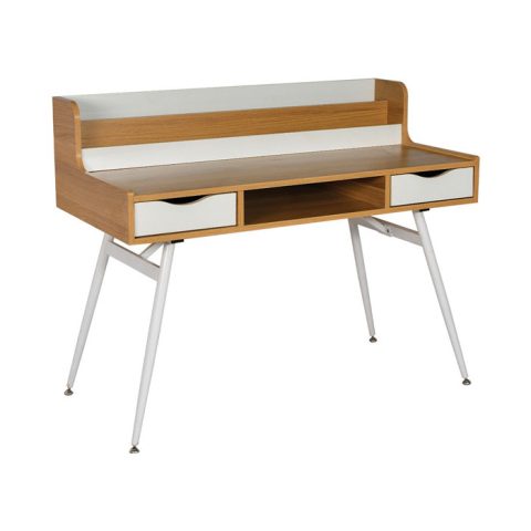 Bàn làm việc BMT-03 với khung thép hiện đại và mặt gỗ Melamine