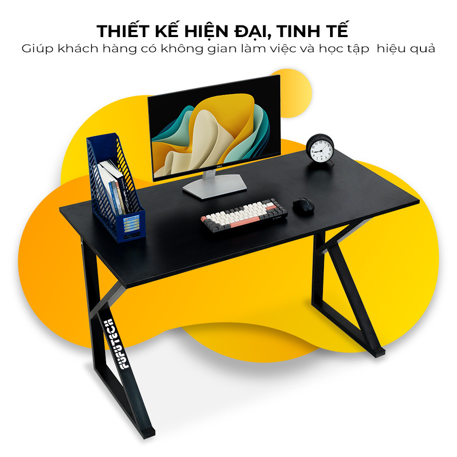 Bàn làm việc chân sắt chữ K phù hợp mọi không gian
