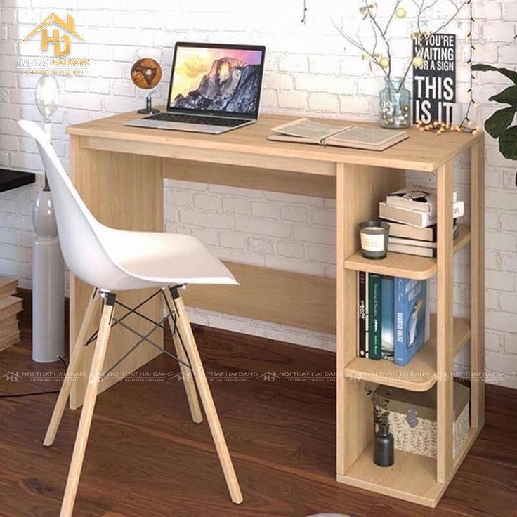 Bàn làm việc có kệ sách tiện lợi