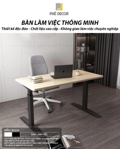 Bàn làm việc đa năng hiện đại với không gian lưu trữ tiện lợi