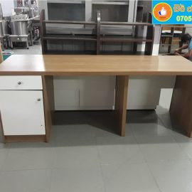 Bàn làm việc đôi kèm hộc tủ