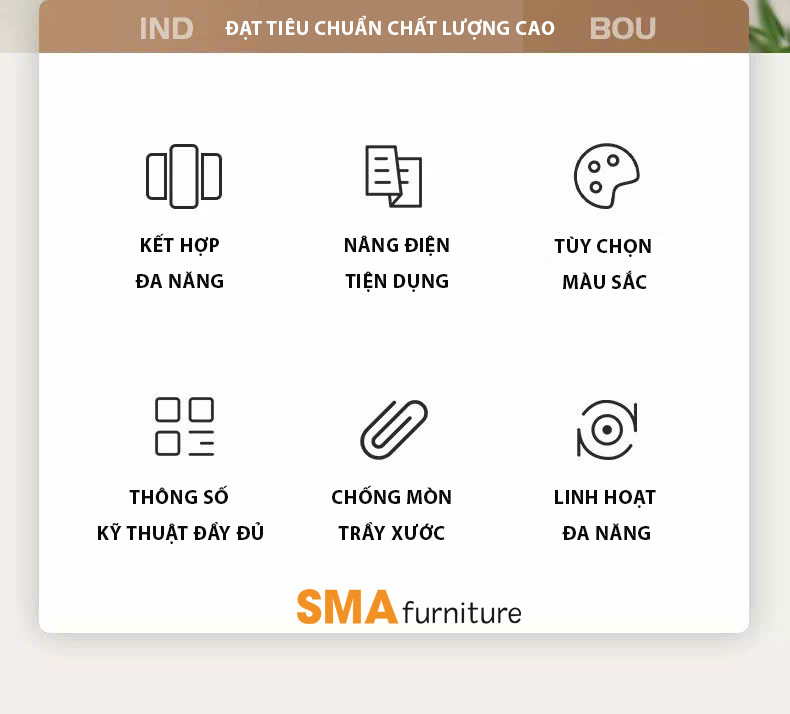 Bàn làm việc đôi khung thép nâng hạ với mặt bàn gỗ