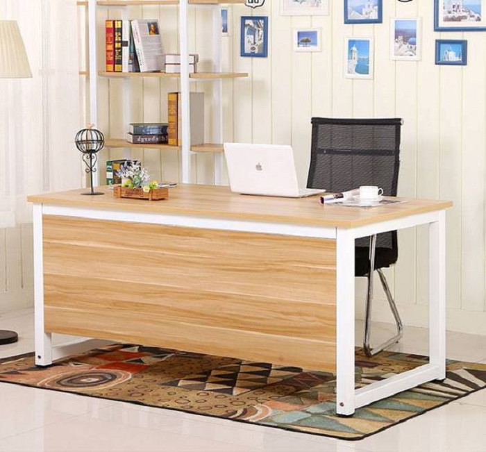 Bàn làm việc đơn 1m20 với thiết kế tối giản, tìm hiểu giá bàn làm việc văn phòng