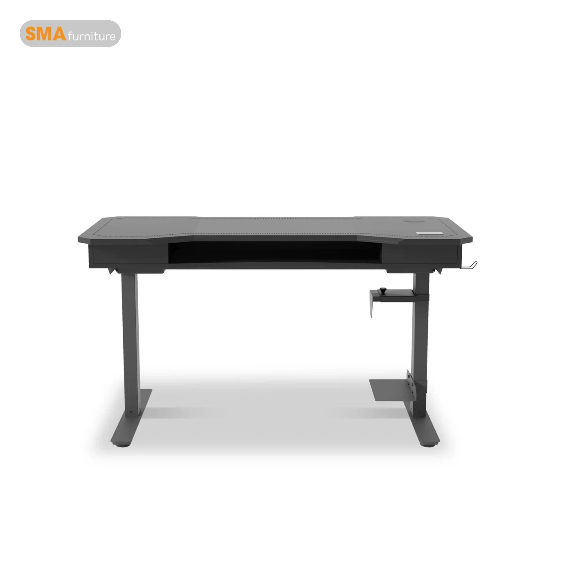 Bàn làm việc đứng bọc da PU cao cấp mang vẻ đẹp sang trọng