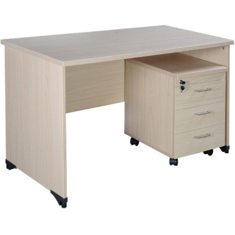 Bàn làm việc gỗ công nghiệp AT140S với thiết kế hiện đại, tham khảo mức giá bàn làm việc gỗ này