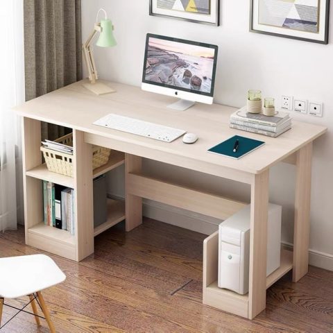 Bàn làm việc gỗ MDF B2767-B có màu sắc tươi sáng, tạo sự hài hòa cho cả căn phòng