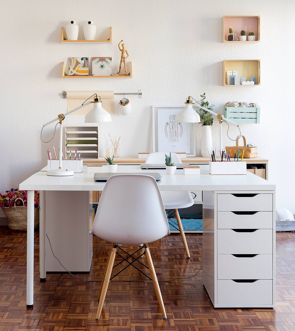 Bàn làm việc Ikea cao cấp, thiết kế thông minh