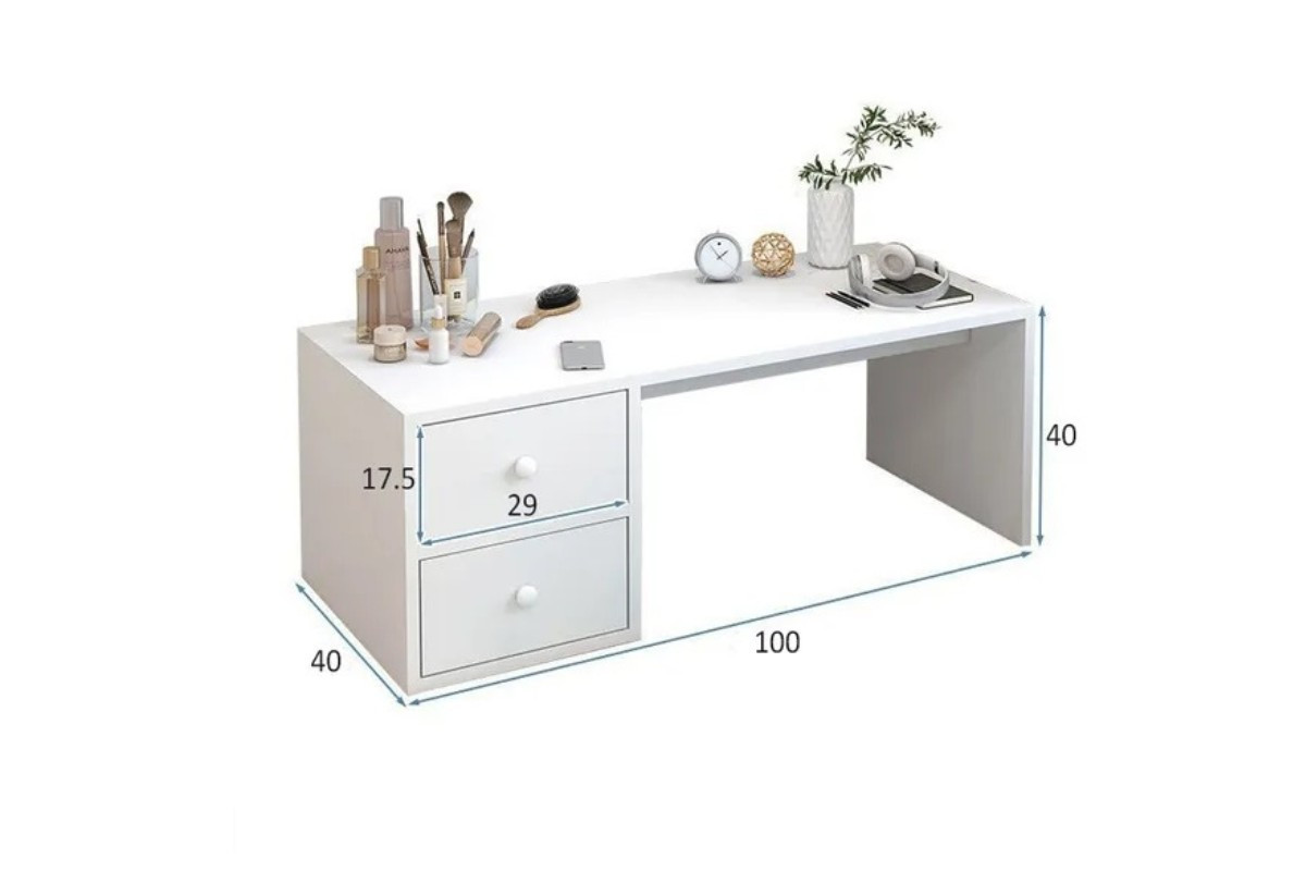 Bàn làm việc kiểu Nhật kèm tủ đồ thiết kế đơn giản, dễ sử dụng