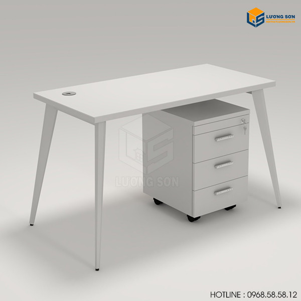 Bàn làm việc màu trắng rộng 70cm phù hợp mọi không gian