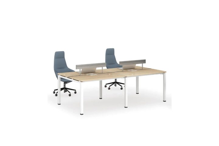 Bàn làm việc tháo lắp cụm 4 chỗ ngồi hiện đại cho văn phòng