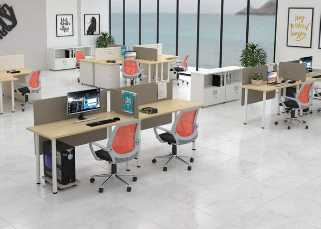 Bàn làm việc văn phòng kết hợp ghế xoay 190 tiện nghi