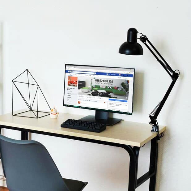 Bàn làm việc xếp gọn khi không sử dụng cực kỳ gọn gàng