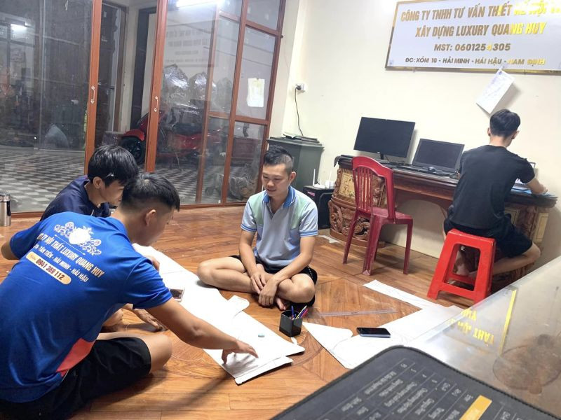 Bản thiết kế nội thất biệt thự tân cổ điển với bộ bàn ghế hoàng gia gỗ gõ đỏ