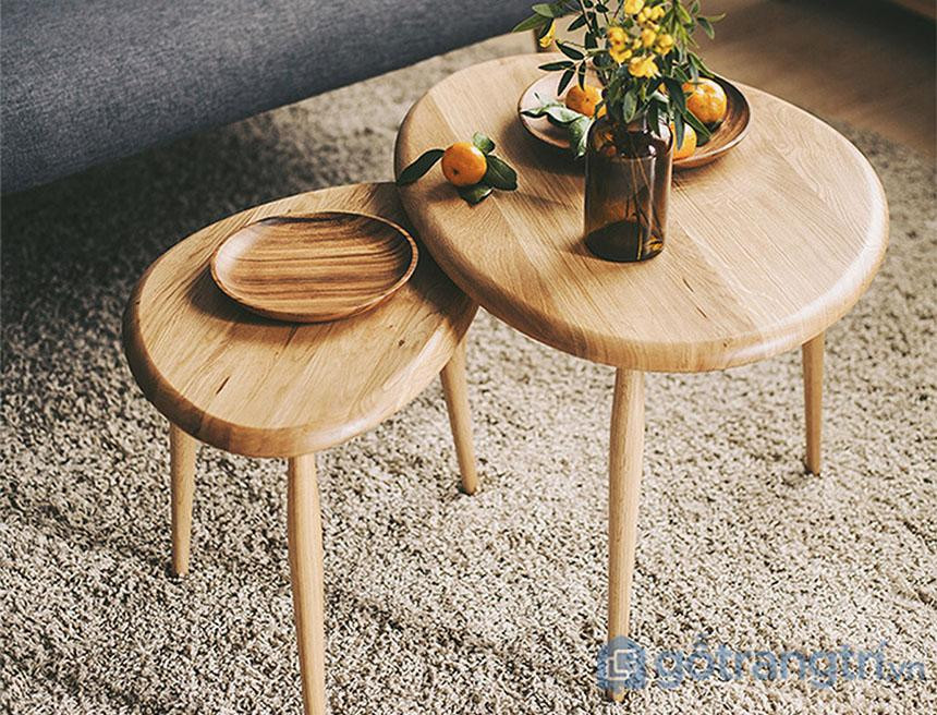 Bàn trà gỗ sồi đẹp