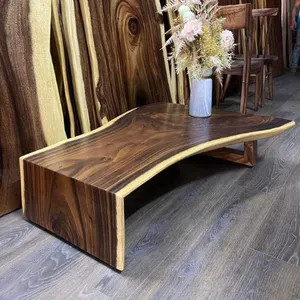 Bàn trà sofa gỗ me tây tự nhiên