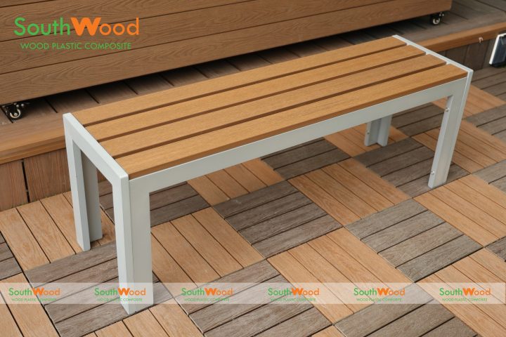 Băng ghế gỗ nhựa ngoài trời 2 lớp SW_BANGGHE