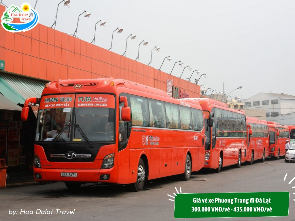 Bảng giá vé xe Phương Trang đi Đà Lạt