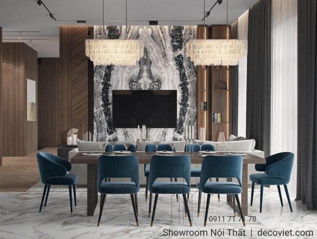 Bộ Bàn Ăn 8 Ghế Cao Cấp
