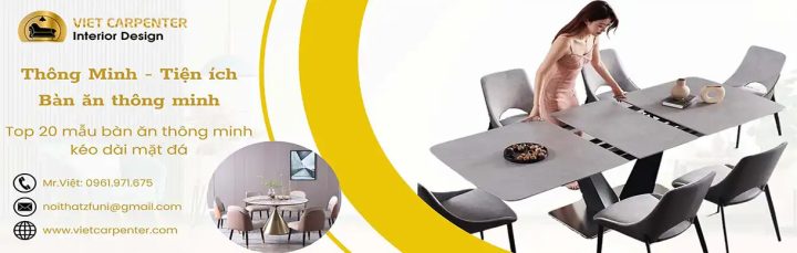 Bộ bàn ăn cơm xếp gọn thông minh đa năng cho không gian nhỏ