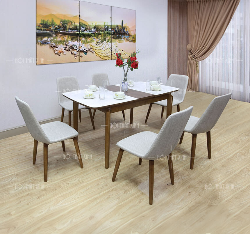 bộ bàn ăn phong cách hiện đại