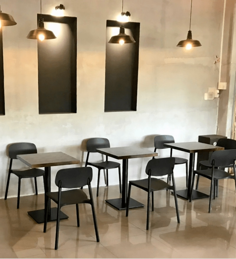 Bộ bàn ghế cafe sắt nghệ thuật tối giản