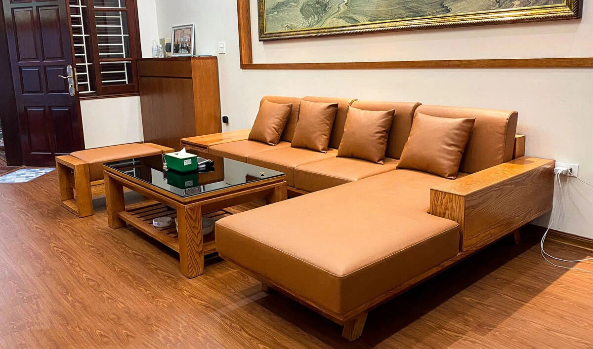 Bộ bàn ghế gỗ 8 triệu từ gỗ tần bì cao cấp