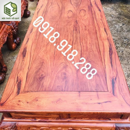 Bộ bàn ghế gỗ cẩm Nam Phi tay 16 uy nghi