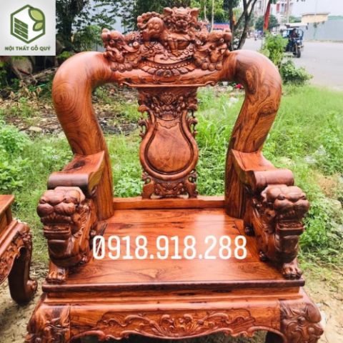 Bộ bàn ghế gỗ cẩm Nam Phi tay 16